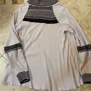 Free People Brown and Cream  Snow Thermal